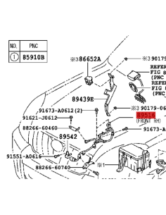 CABLEADO ABS DELANTERO DERECHA J12 ORIGINAL TOYOTA LAND CRUISER 2