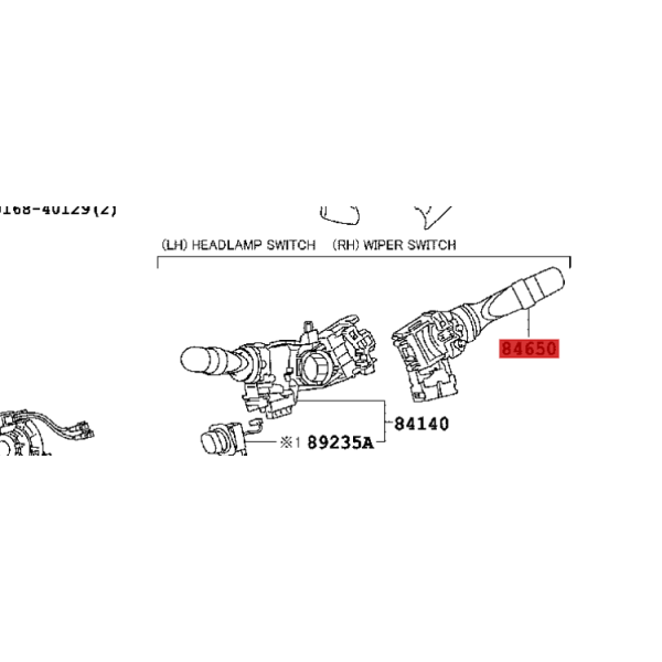copy of Comando tergicristallo, Per Toyota Land...