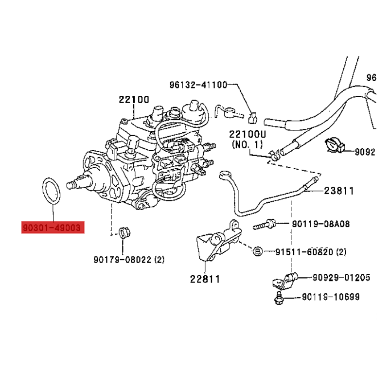 Tórica bomba de combustível, Para Toyota Land Cruiser J8/9/10/12/15/20/hilux - Original Toyota Land Cruiser