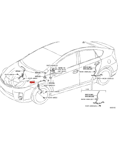 Cableado ABS delantero derecho para Toyota Prius... 2