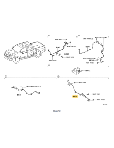 copy of Rear Left ABS Wiring (pre-08/2024), for Toyota... 2
