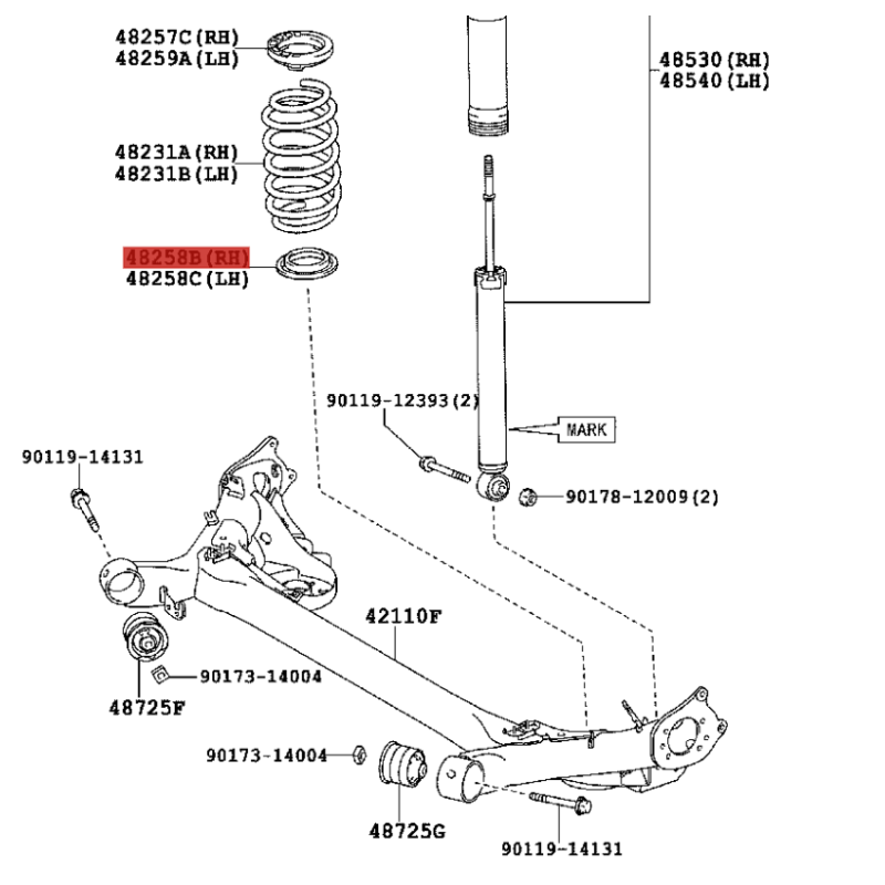 copy of Coifa do amortecedor dianteiro para Toyota PRIUS (ZVW30, ZVW35, ZVW40) - Original Toyota Land Cruiser