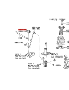 Biellette de barre stabilisatrice avant, pour Toyota... 2