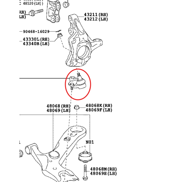 copy of Front stabilizer bar link, for Toyota...