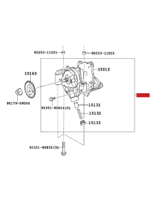 Main oil pump, For Toyota Land Cruiser J20 - Genuine... 2