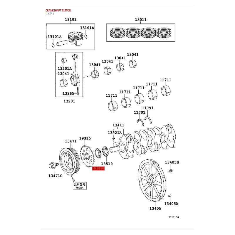 copy of Joint de couvercle de culbuteurs, (moteur 2ZRFXE), pour Toyota Prius / LEXUS CT200H - Original Toyota Land Cruiser