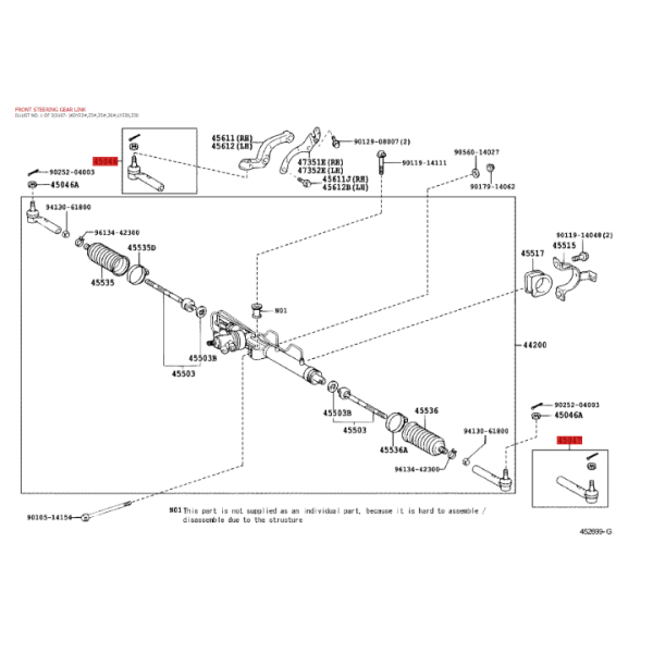 Lenkgetriebe-Kugelgelenk rechts oder links für...