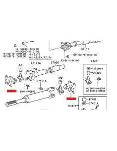 copy of Glissière de cardan, pour Toyota Land Cruiser... 2