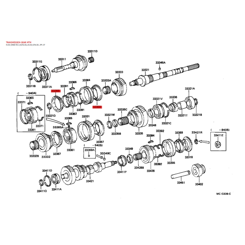 copy of Synchronring Seite 3. Gang für Toyota Land Cruiser J9 / 12/HILUX (5-Gang) - Original Toyota Land Cruiser