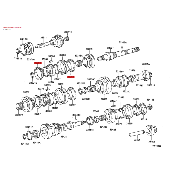 copy of 3rd gear side synchronizer for Toyota...