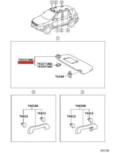 Copia di Parasole sinistro grigio per Toyota RAV-4 -... 2