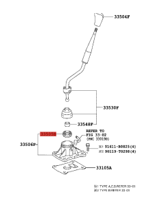 copy of Guarnizione leva cambio superiore, per Toyota... 2