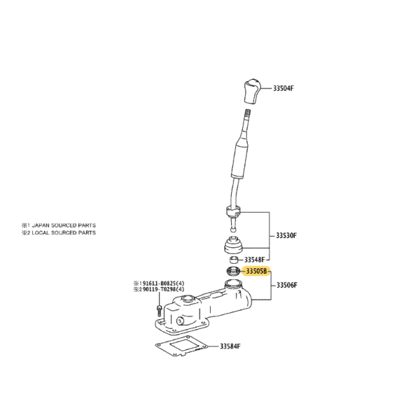 copy of Upper Gearbox Lever Seal, for Toyota...