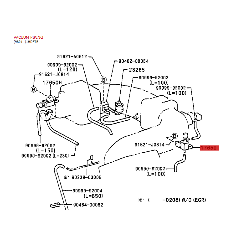 copy of Vacuum Regulator Valve Assembly, for Toyota Land Cruiser J10 (with variable geometry) - Original Toyota Land Cruiser