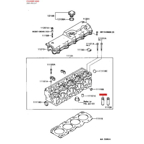 Guía de válvula estándar (motor...