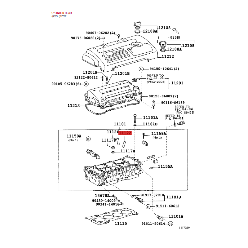 copy of Einlassventil (Motor 1GRFE, V6, 4.0L), für Toyota Land Cruiser J12 /FJ CRUISER - Original Toyota Land Cruiser