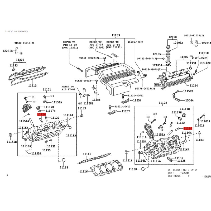 Guia de válvula padrão de admissão (Motor 1GRFE /2UZFE /1ZZFE), para Toyota Land Cruiser - Original Toyota Land Cruiser
