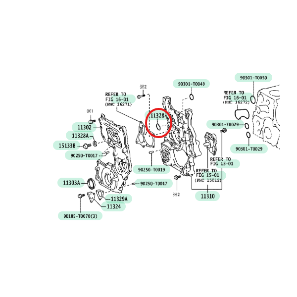 Joint petit couvercle culbuteurs N-2, (moteur...