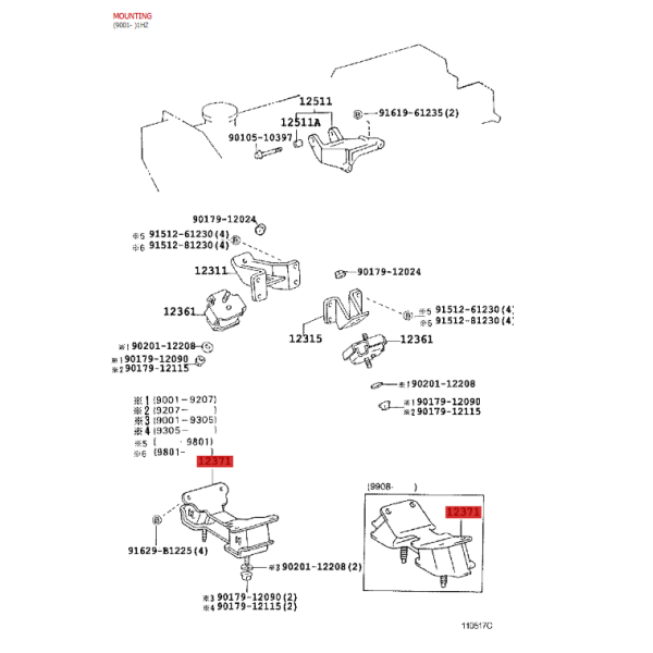 Silentblock oder Getriebelager (Motor 1HZ) für...