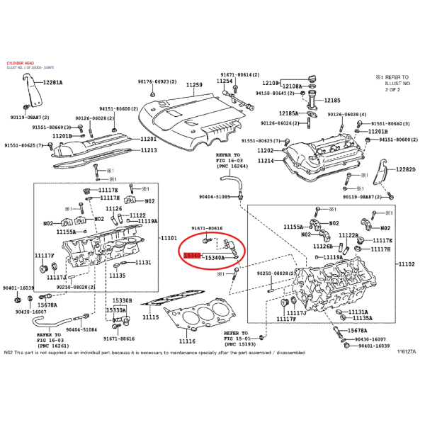 Válvula de control de aceite izquierda (motor...