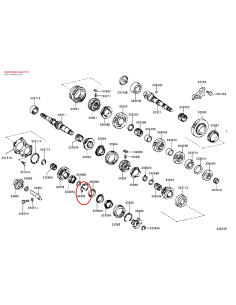 Synchronizer spring outer ring side, manual transmission... 2