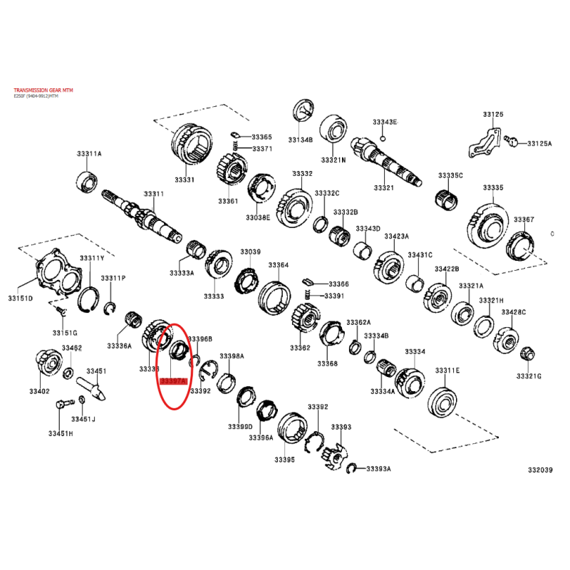 copy of Anello sincronizzatore INTERNO N-5, cambio manuale per Toyota Rav4 - Originale Toyota Land Cruiser