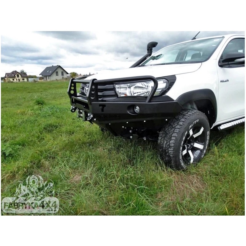 Bullbar para-choque dianteiro de aço reforçado Toyota Hilux Revo (2016 - 2019) - Fabryka 4x4