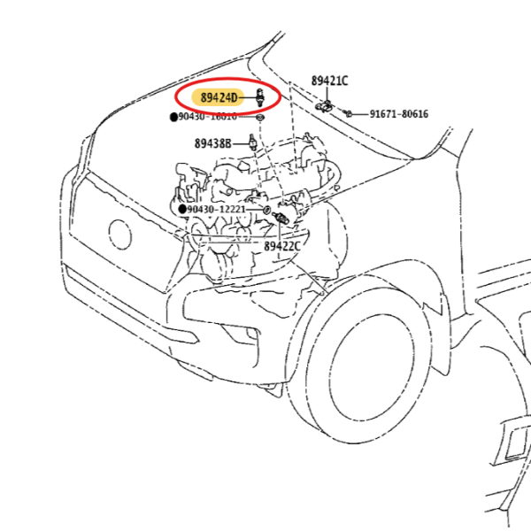 Intake air temperature sensor (engine...