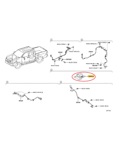 deceleration sensor (post 08/2024), for Toyota Hilux Revo...