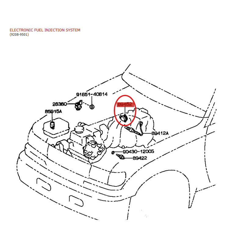 Sensor de posición de mariposa o acelerador (sensor TPS) para Toyota Land Cruiser J8/9/RAV4 - Original Toyota Land Cruiser