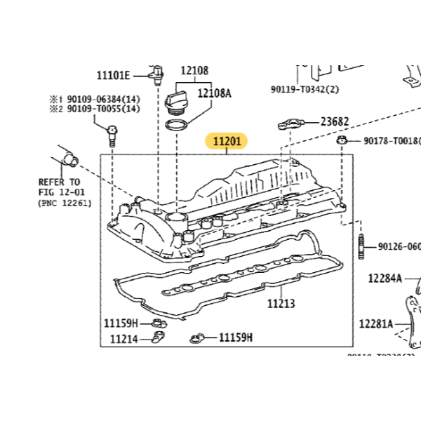 Ventildeckel (Motor 1GDFTV/2GDFTV), für Toyota...