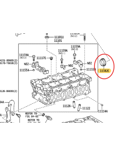 Guarnizione albero a camme (motore 1GDFTV/2GDFTV), per...