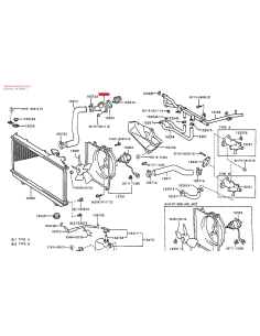 Ingresso acqua raffreddamento (motore 3SFE), per Toyota...