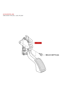 Sensor- oder elektronisches Gaspedalset, Toyota RAV4...