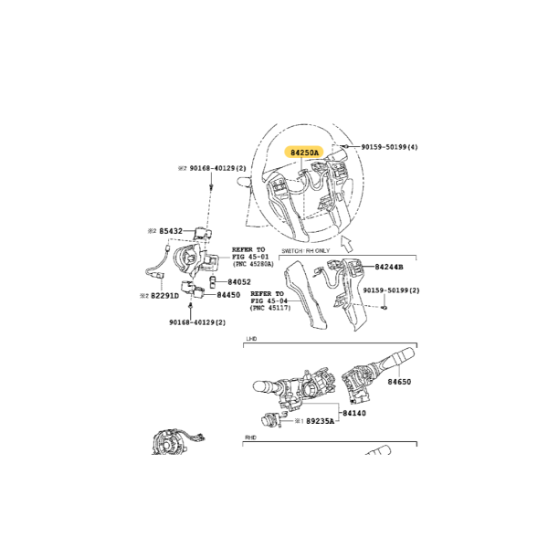 Pulsantiera multifunzione volante, per Toyota...