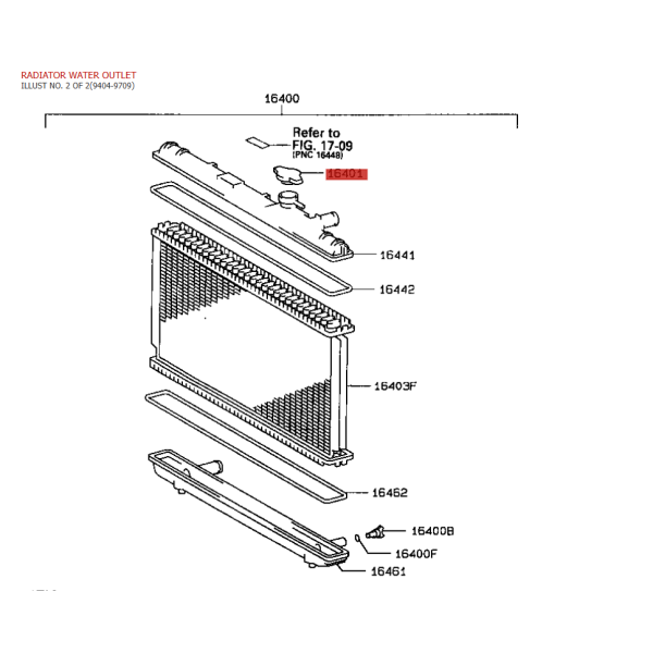 Kühlerdeckel (Motor 3SFE), für Toyota RAV4...
