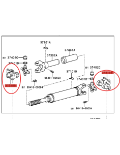 Horquilla cardan, Toyota Land Cruiser J7/8/9/10/hilux -...
