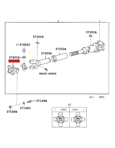 Forcella cardanica, Toyota Land Cruiser J7/8/9/10/hilux -... 2