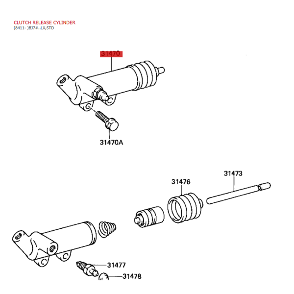 Clutch Slave Cylinder (diameter 23.81mm /...