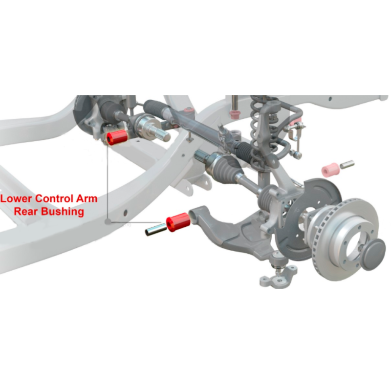 Kit de 2 buchas reforçadas para braço oscilante inferior dianteiro (n-1) Mitsubishi Montero V60 / V80 - Pedders