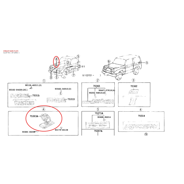 Logo de capó delantero cromado, para Toyota...
