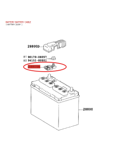 Positiver Batteriepol, für Toyota Land Cruiser J9 /10/12/...