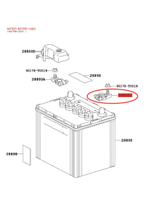 Negativer Batterieklemme, für Toyota Land Cruiser...