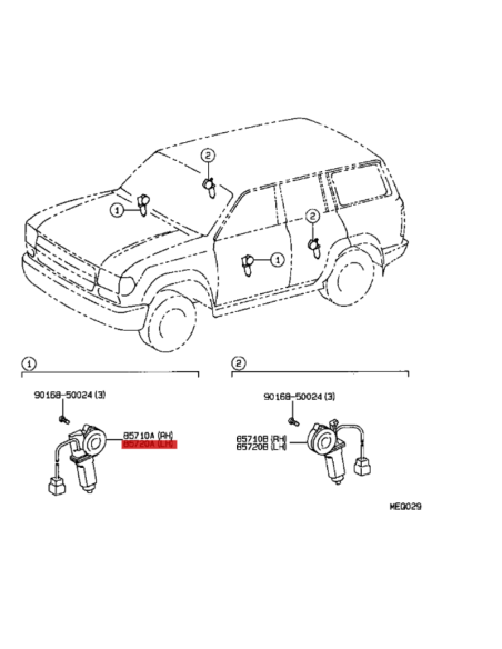 MOTOR ELEVALUNAS LADO CONDUCTOR J8