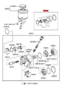 BOMBA DIRECCION KIT DE REPARACION J-10 2