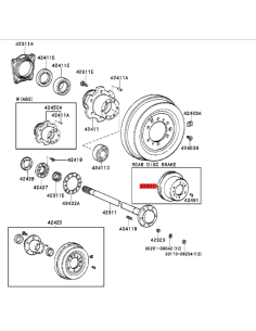 Disco de freno trasero hdj80 2