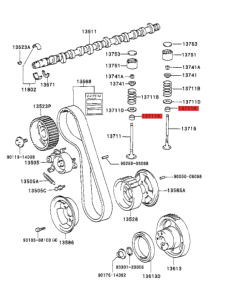 Reten valve J8 (12v) - Original Toyota Land Cruiser 2