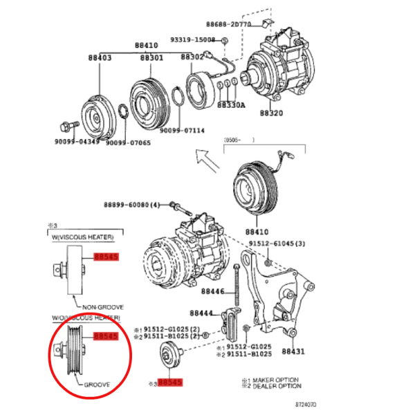 RODILLO TENSOR A.A  J-10