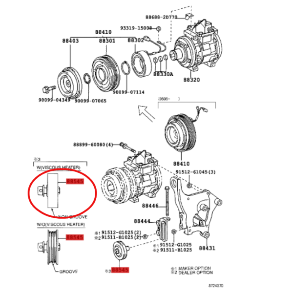 RODILLO TENSOR A.A  J-10 (LISA)