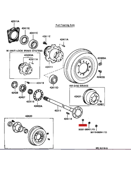 CONO BUJE RUEDA J-8